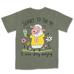 Sorry To The 99 Smoothie Sheep Tee | Moss back