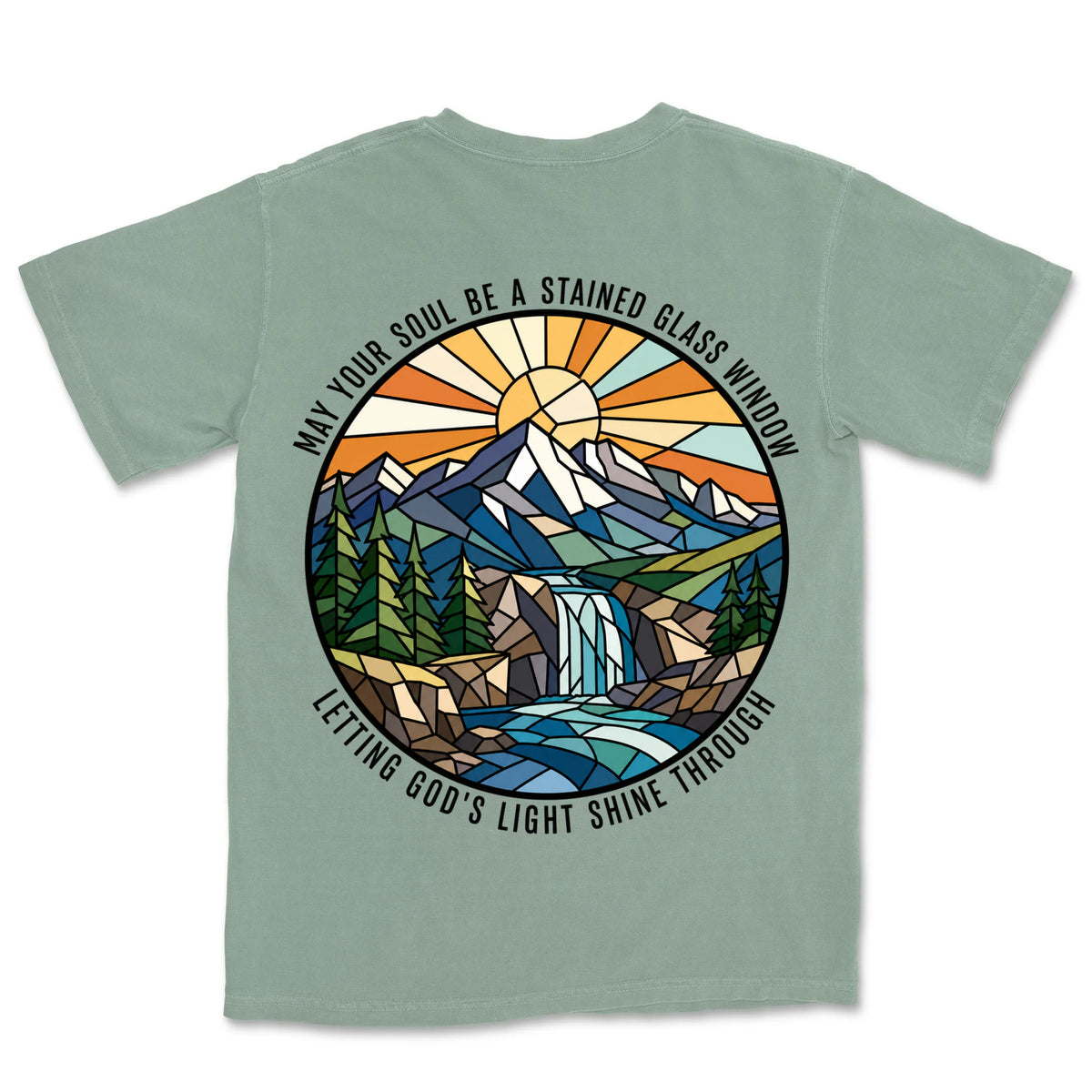 Stained Glass Soul Mountain | Bay back