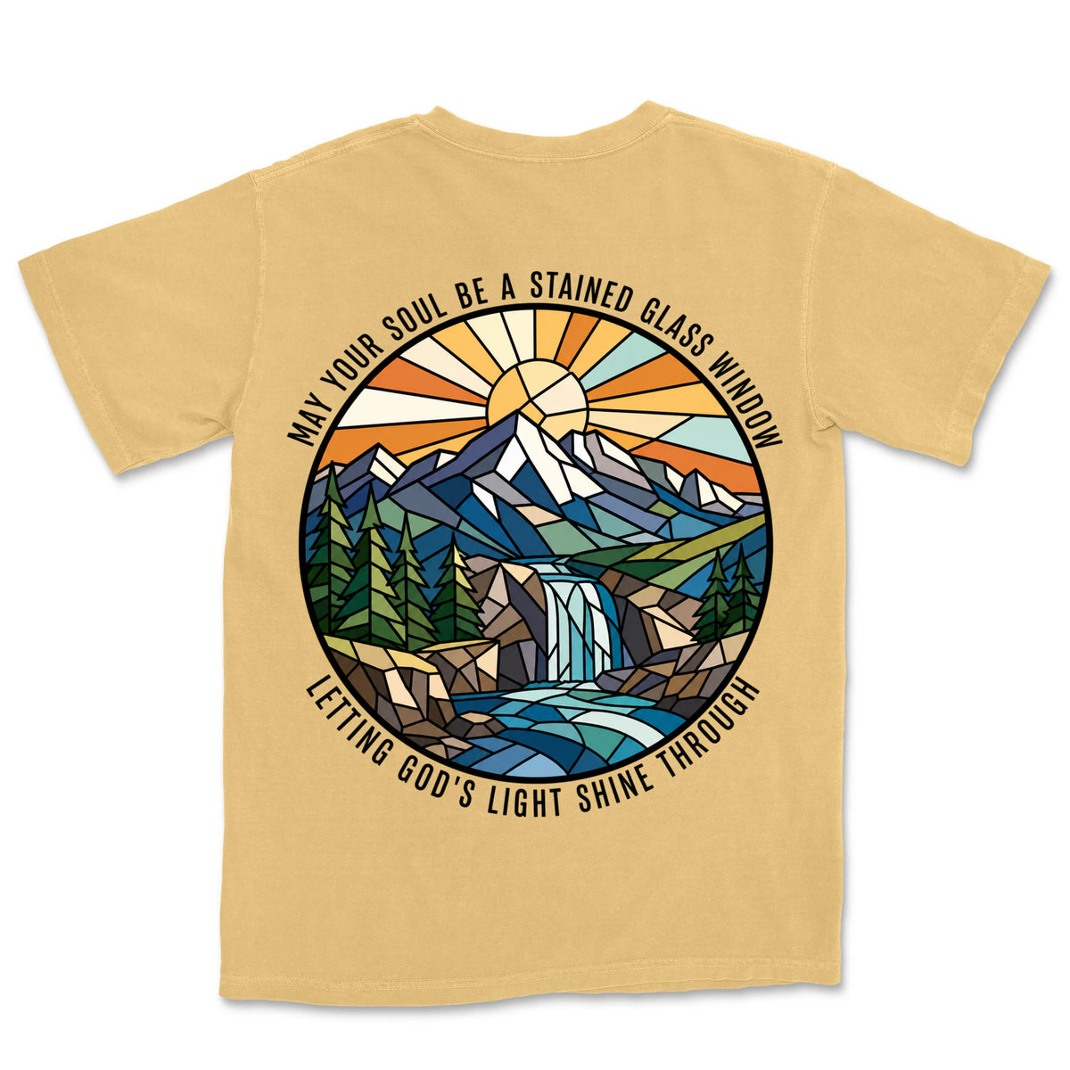 Stained Glass Soul Mountain | Mustard back