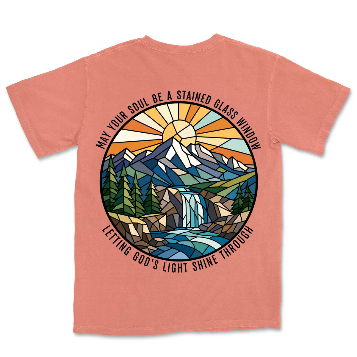 Stained Glass Soul Mountain | Terracotta back