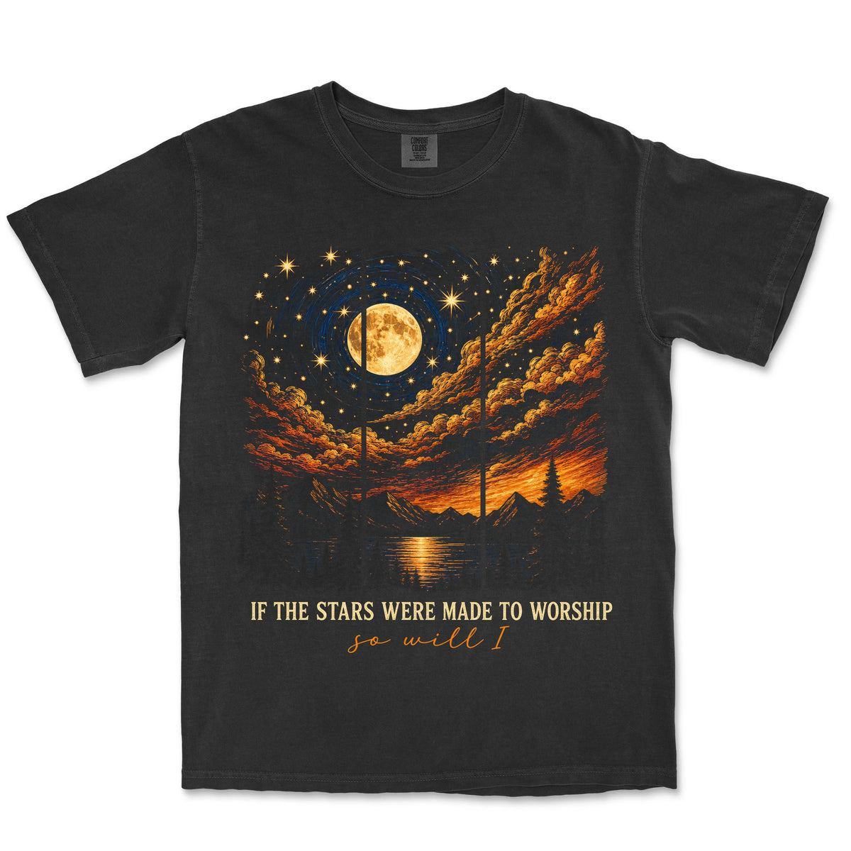 If The Stars Were Made To Worship So | Black front