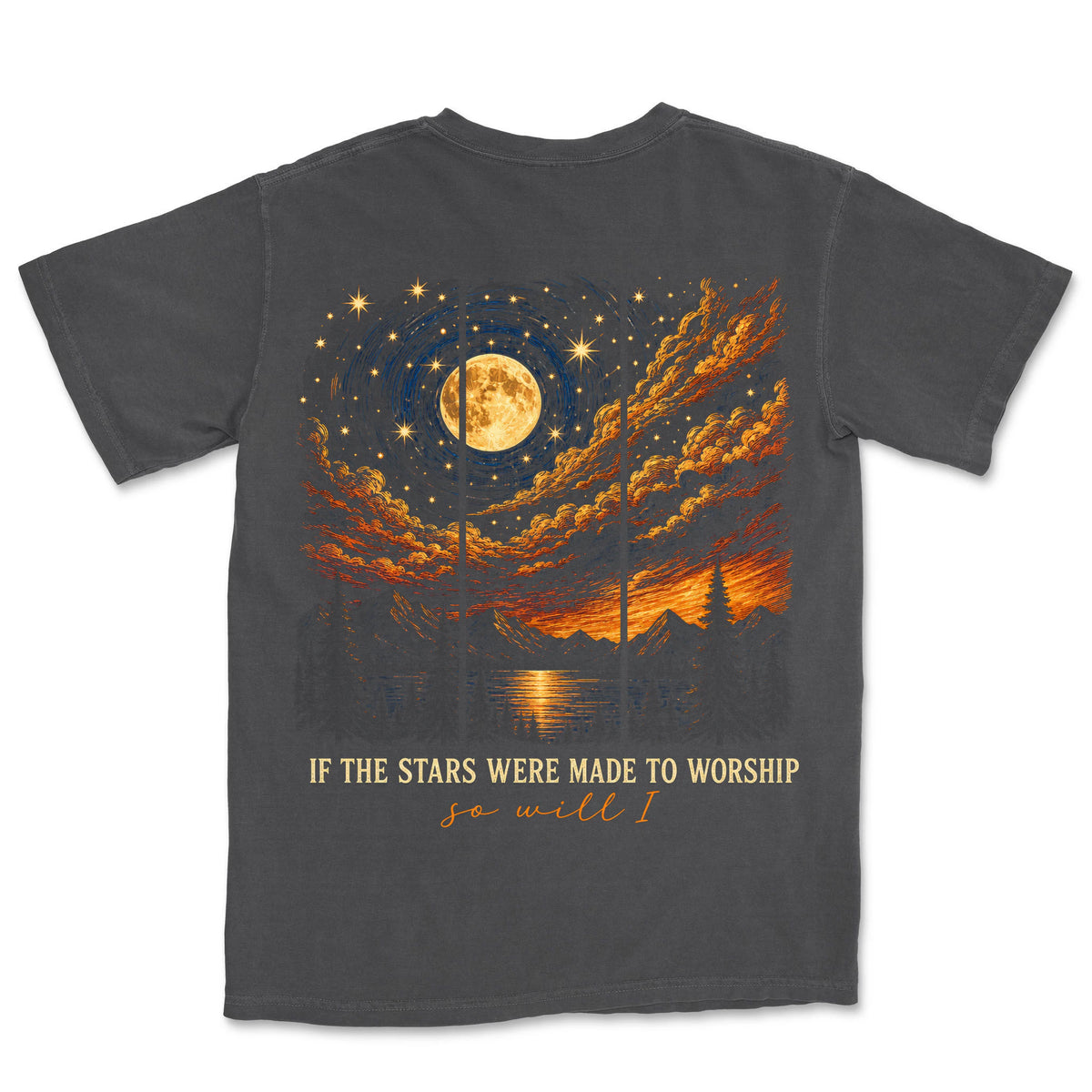 If The Stars Were Made To Worship So | Graphite back