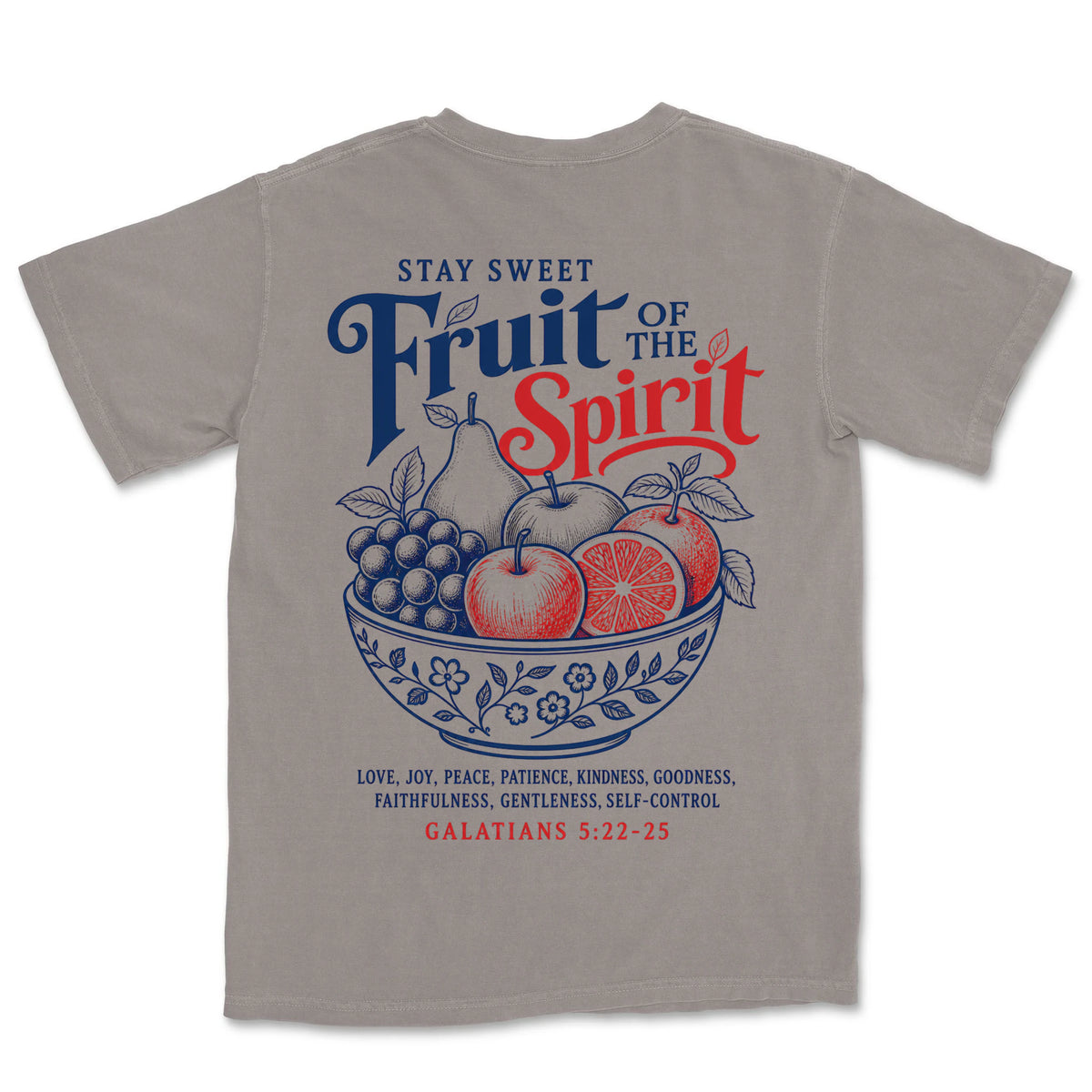 Stay Sweet Fruit Bowl | Grey back