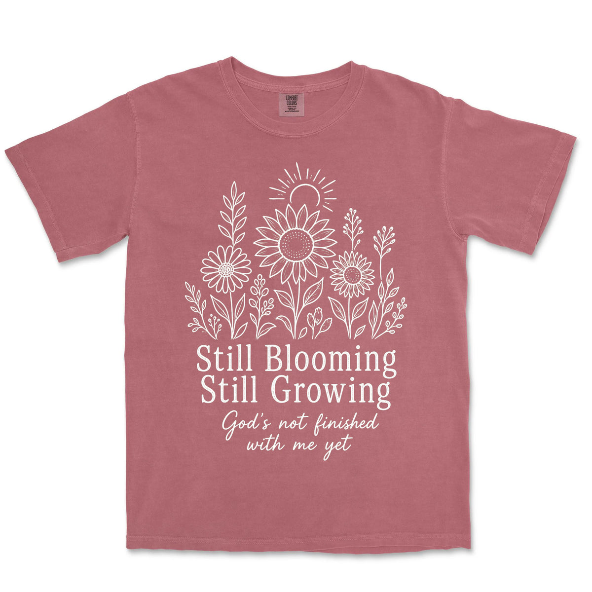 Still Blooming Still Growing | Crimson front