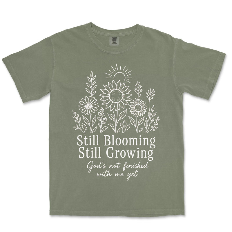 Still Blooming Still Growing | Sage front