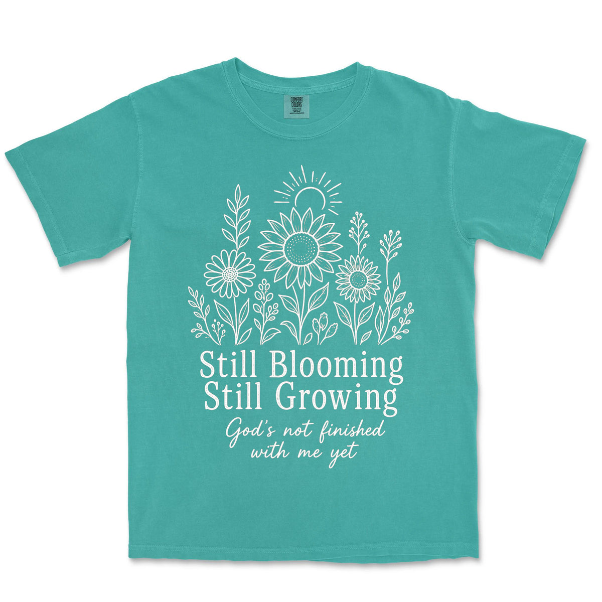 Still Blooming Still Growing | Sea Foam front
