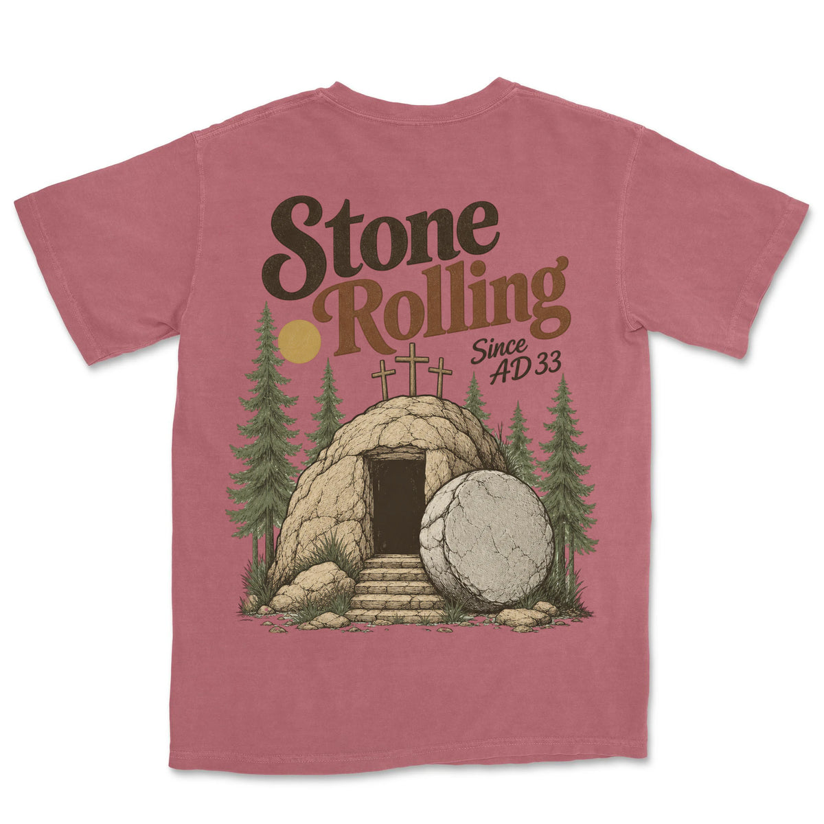 Stone Rolling Since AD 33 | Crimson back