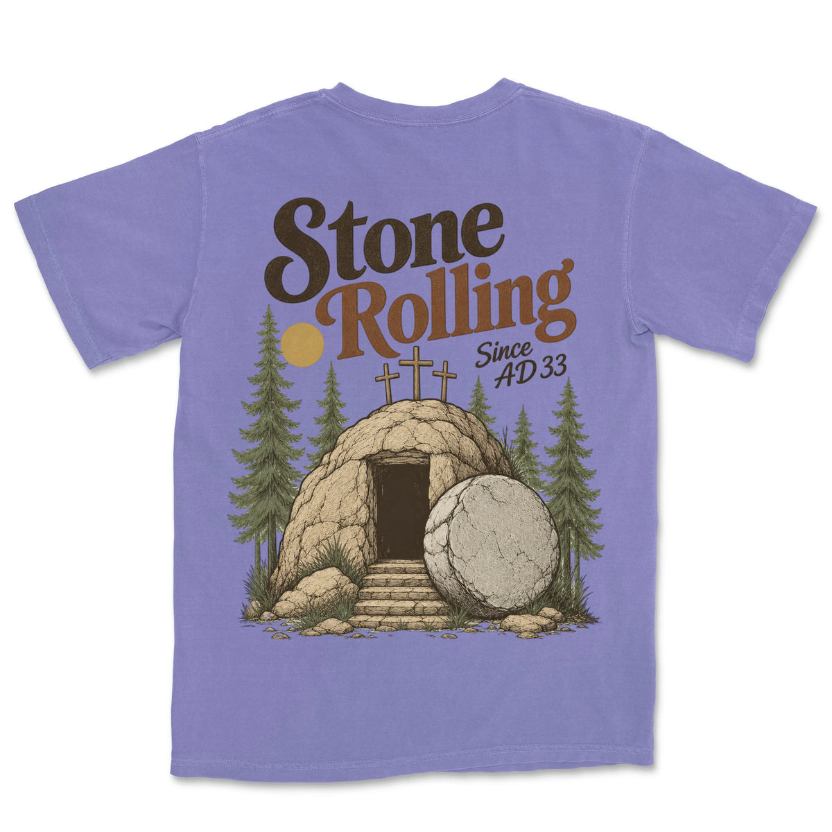 Stone Rolling Since AD 33 | Violet back