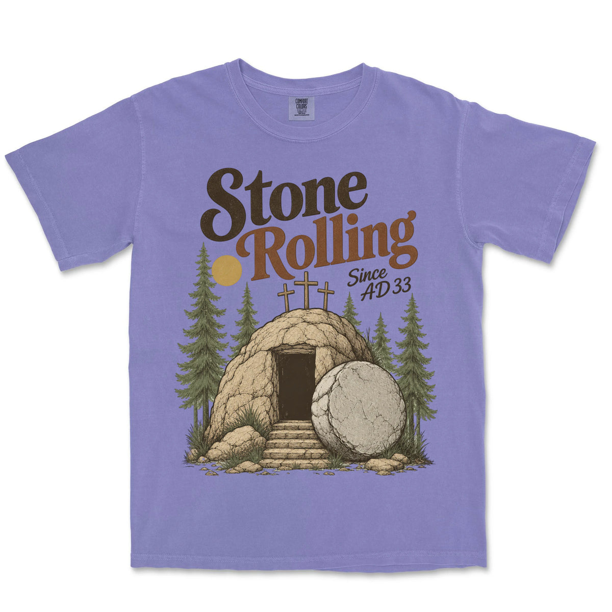 Stone Rolling Since AD 33 | Violet front