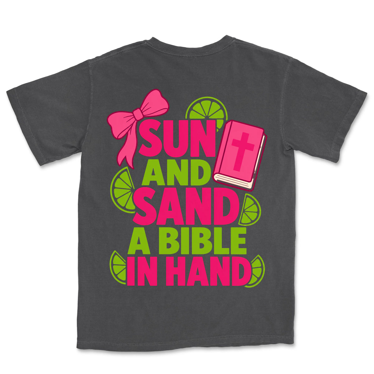 Sun Sand Bible In Hand | Graphite back