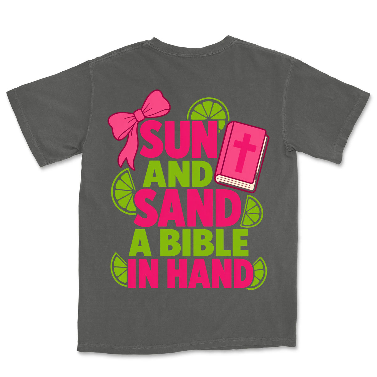 Sun Sand Bible In Hand | Pepper back