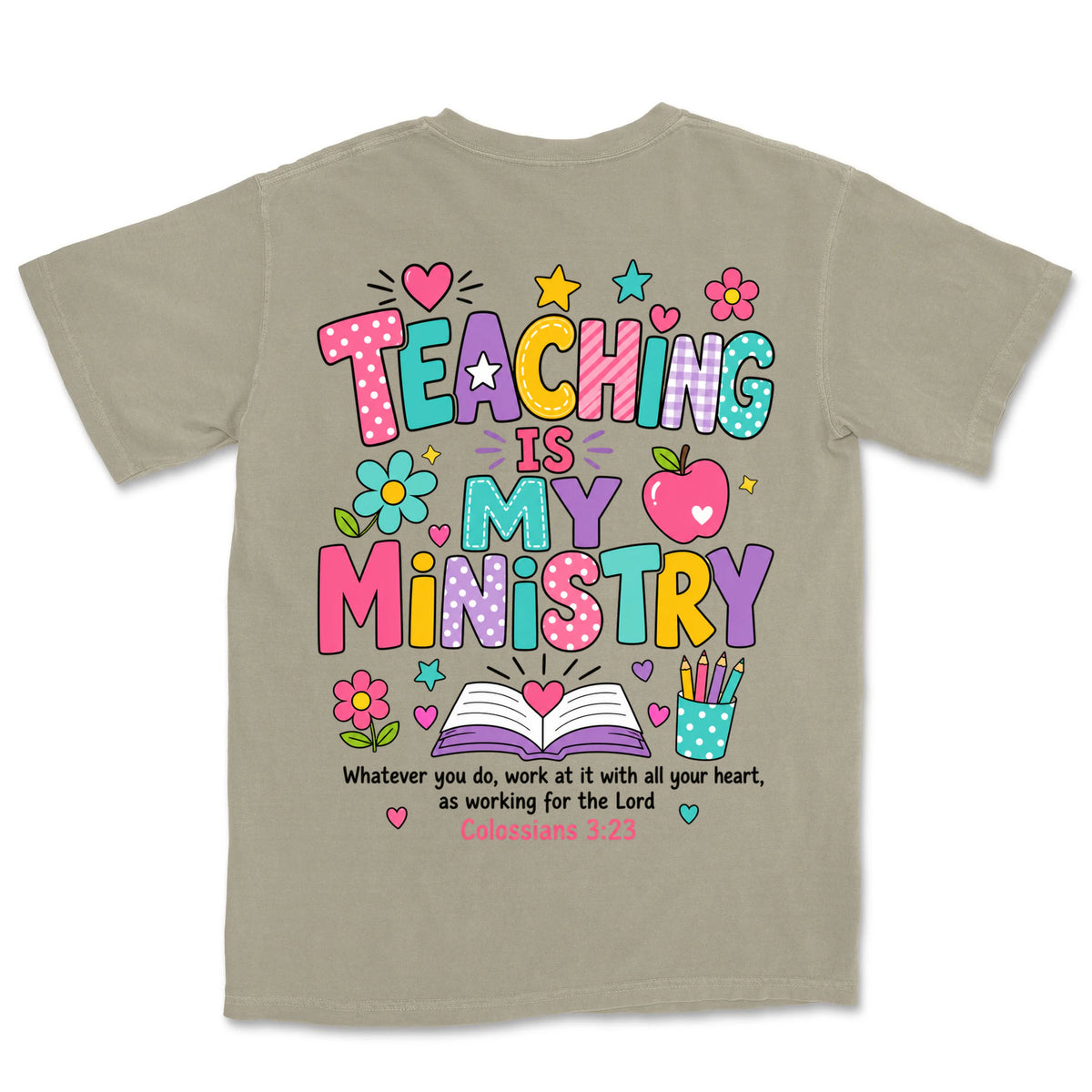 Teaching Is My Ministry | Sandstone back