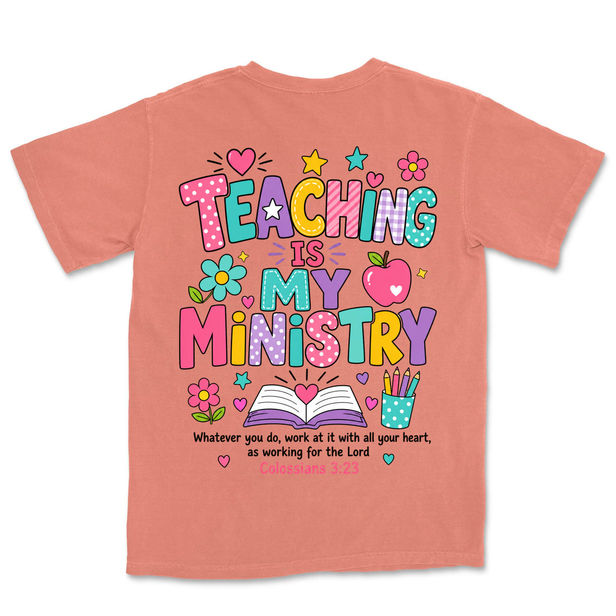 Teaching Is My Ministry | Terracotta back