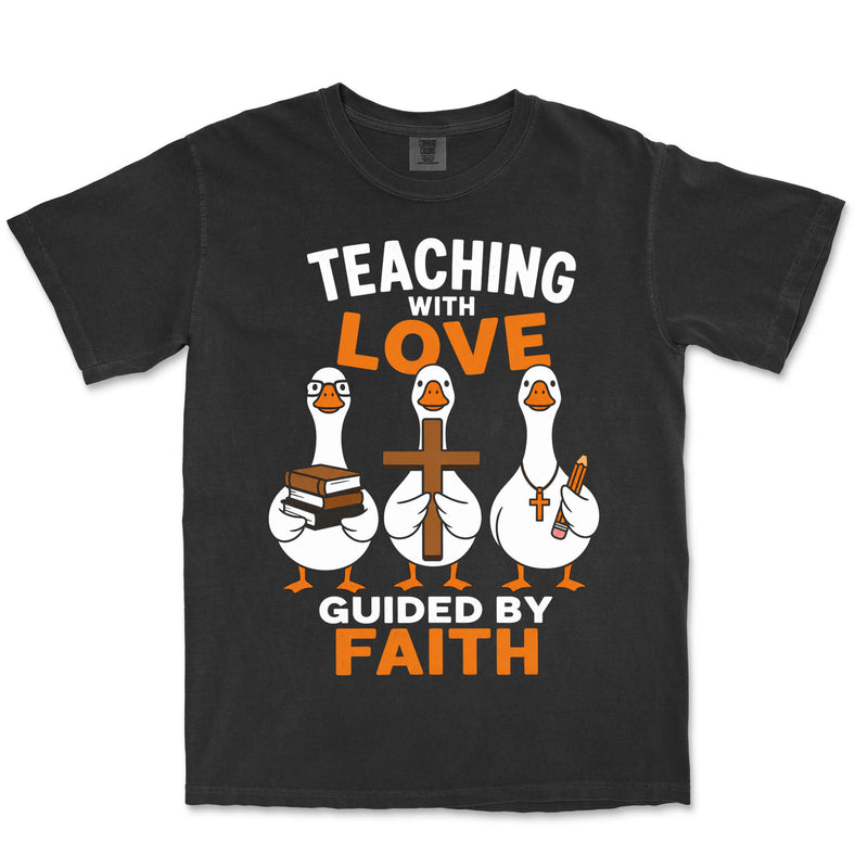 Teaching With Love Guided by Faith | Black front