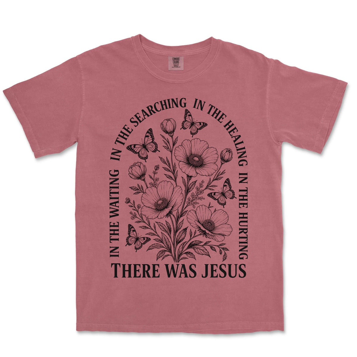 There Was Jesus Poppies | Crimson front