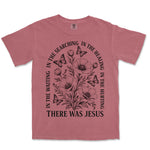 There Was Jesus Poppies | Crimson front
