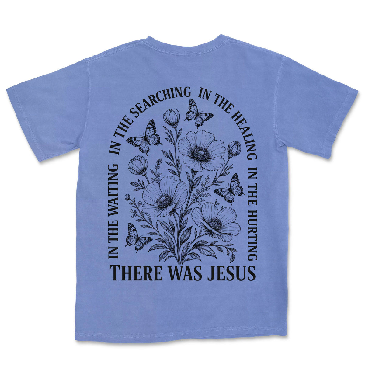 There Was Jesus Poppies | Flo Blue back