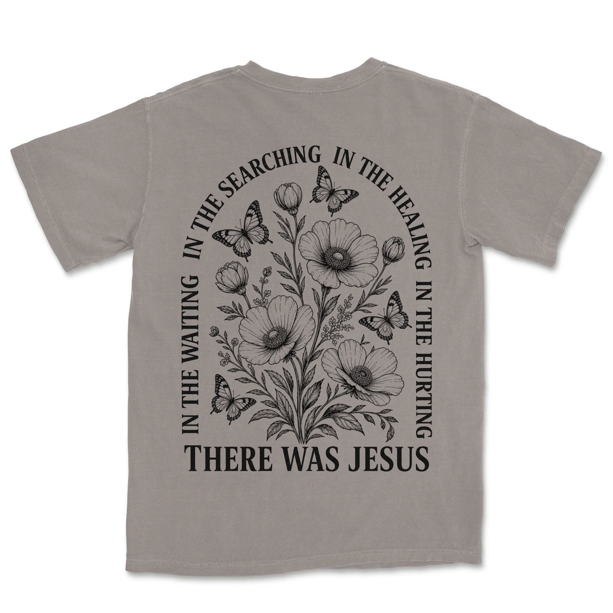 There Was Jesus Poppies | Grey back