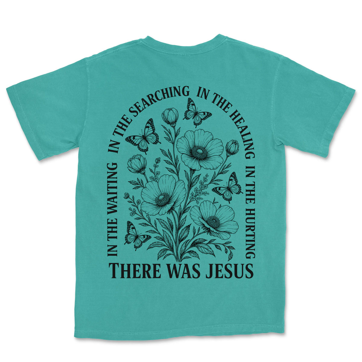 There Was Jesus Poppies | Sea Foam back