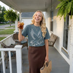 Trust In The Lord Dove worn by a model | Blue Spruce model front
