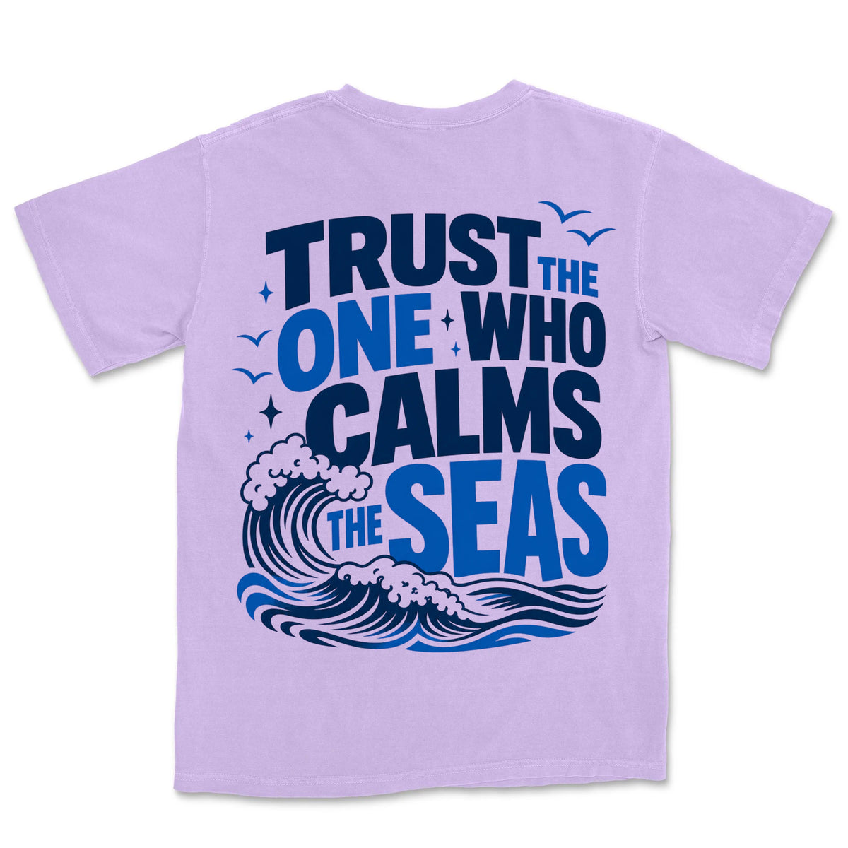 Trust The One Who Calms Seas | Orchid back