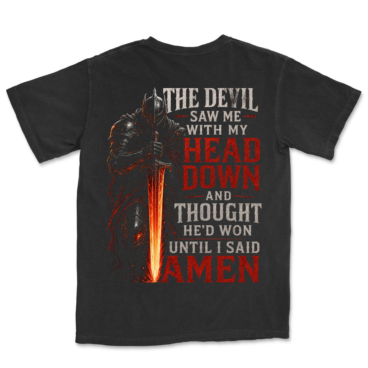 Until I Said Amen Knight | Black back