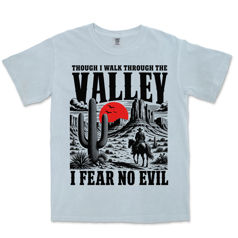 I Fear No Evil Lone Cowboy | Chambray front