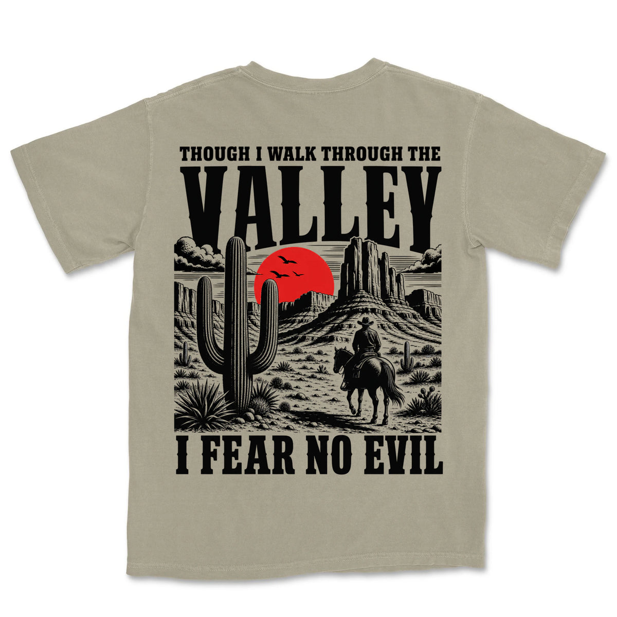 I Fear No Evil Lone Cowboy | Sandstone back