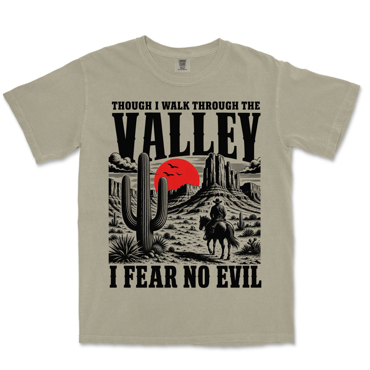 I Fear No Evil Lone Cowboy | Sandstone front