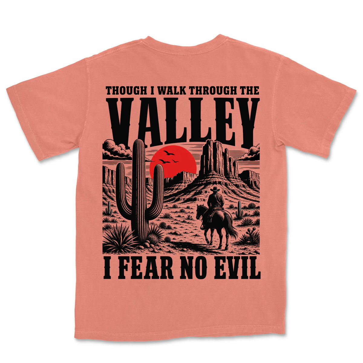 I Fear No Evil Lone Cowboy | Terracotta back