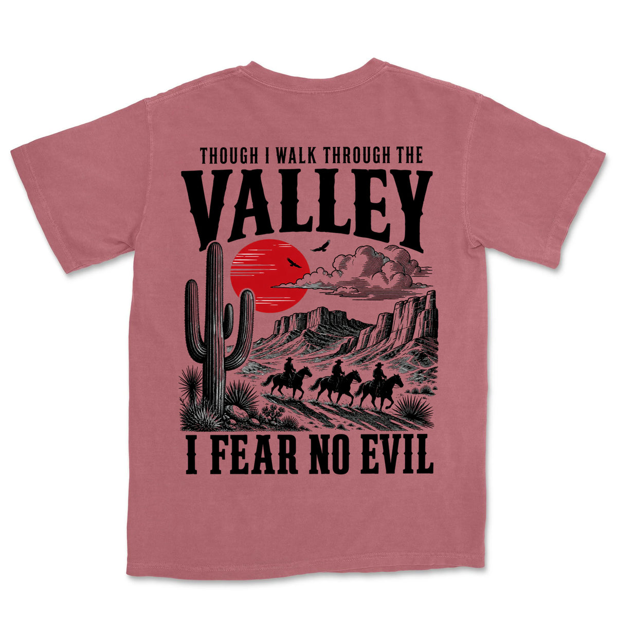 I Fear No Evil Three Riders | Crimson back