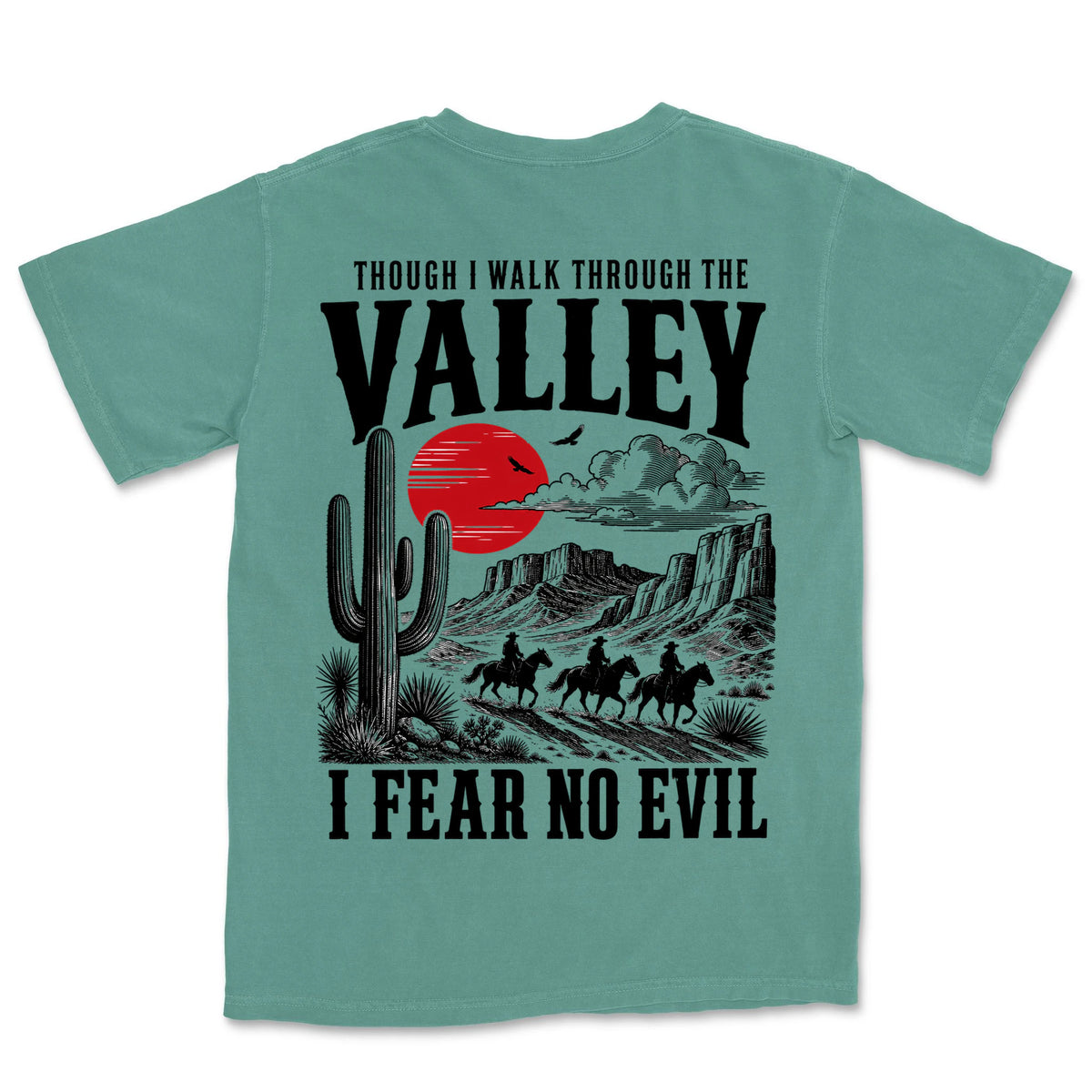 I Fear No Evil Three Riders | Light Green back