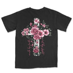 Walk By Faith Rose Cross | Black back