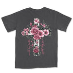 Walk By Faith Rose Cross | Graphite back