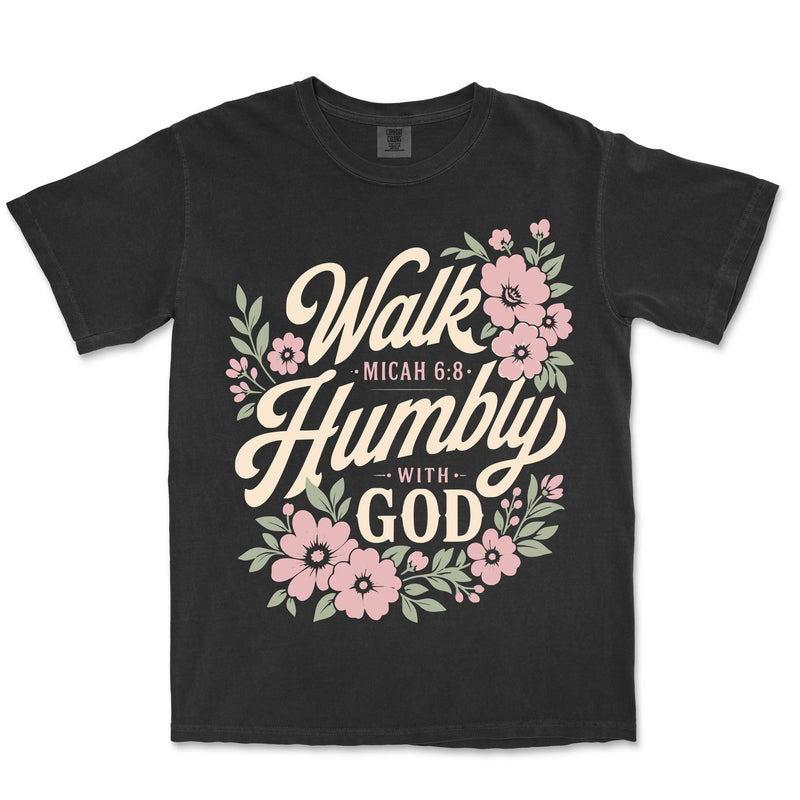 Walk Humbly With God | Black front