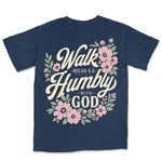 Walk Humbly With God | Navy back