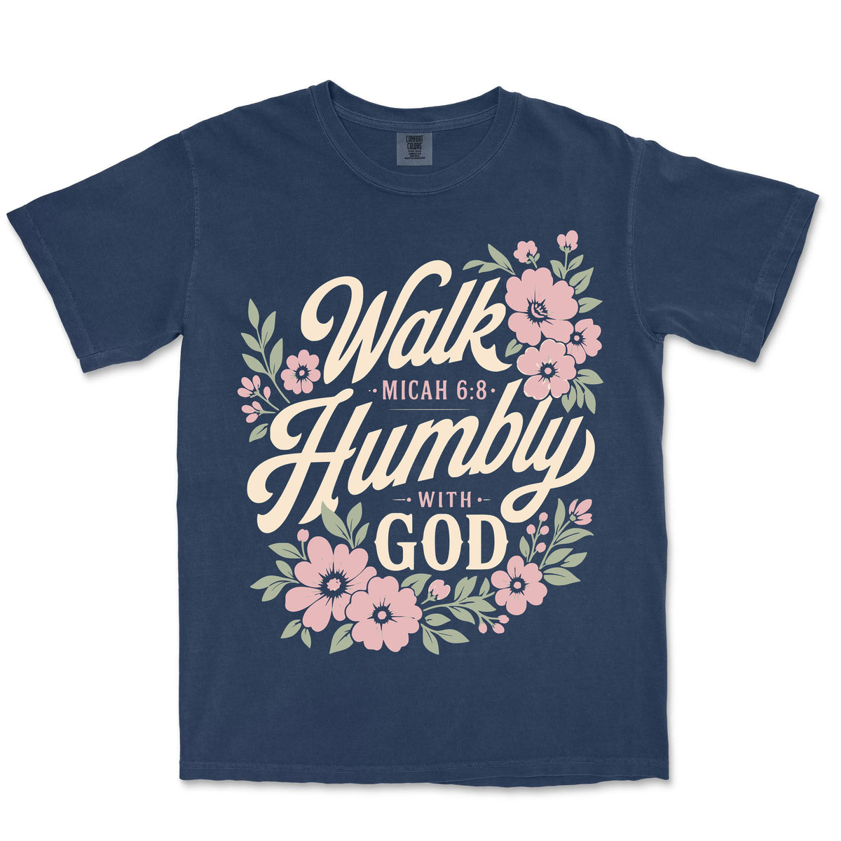 Walk Humbly With God | Navy front