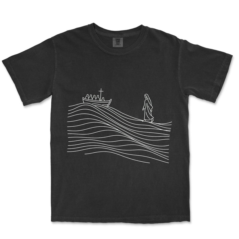 He Walks on The Water | Black front