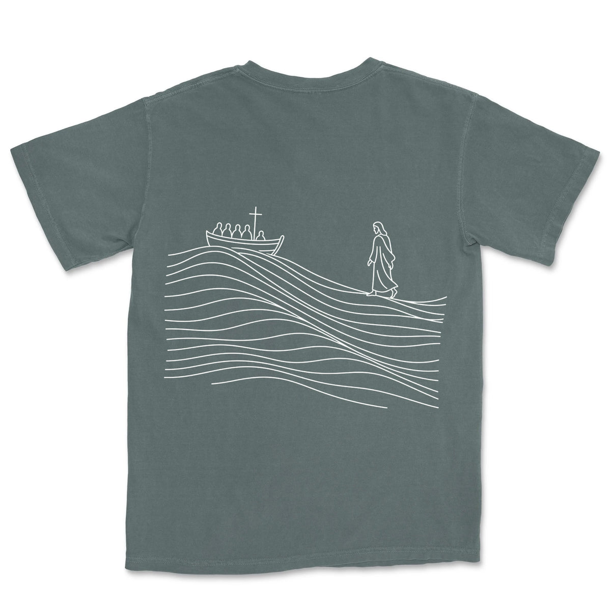 He Walks on The Water | Blue Spruce back