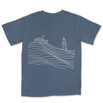 He Walks on The Water | Denim back