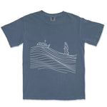He Walks on The Water | Denim front