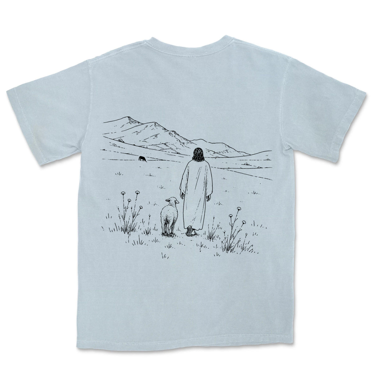 Walking With The Shepherd | Chambray back