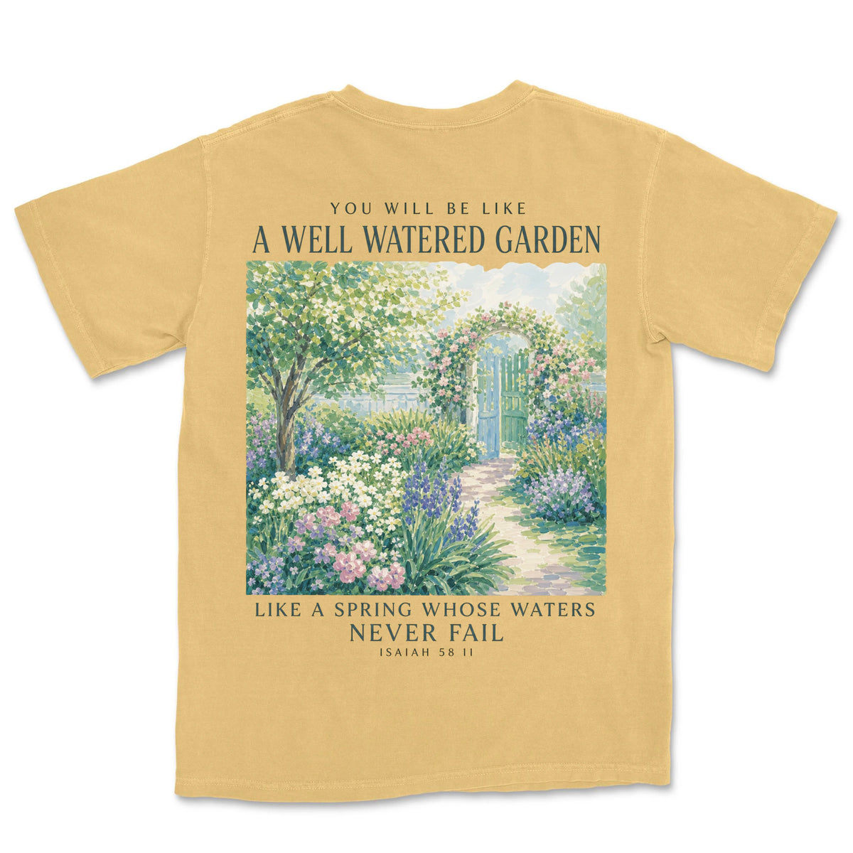 A Well Watered Garden | Mustard back