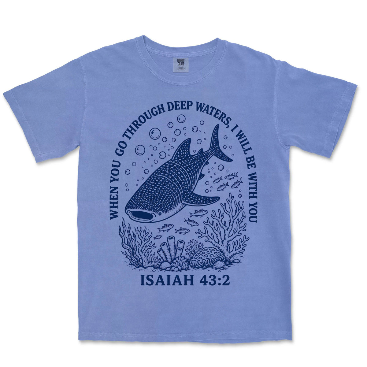 Deep Waters Whale Shark | Flo Blue front