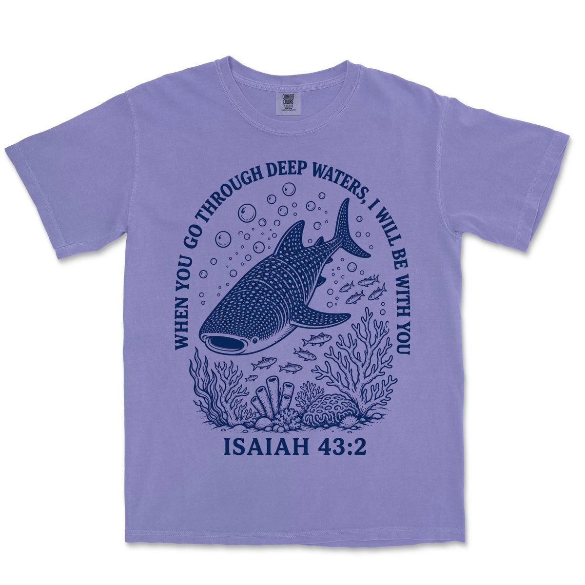 Deep Waters Whale Shark | Violet front