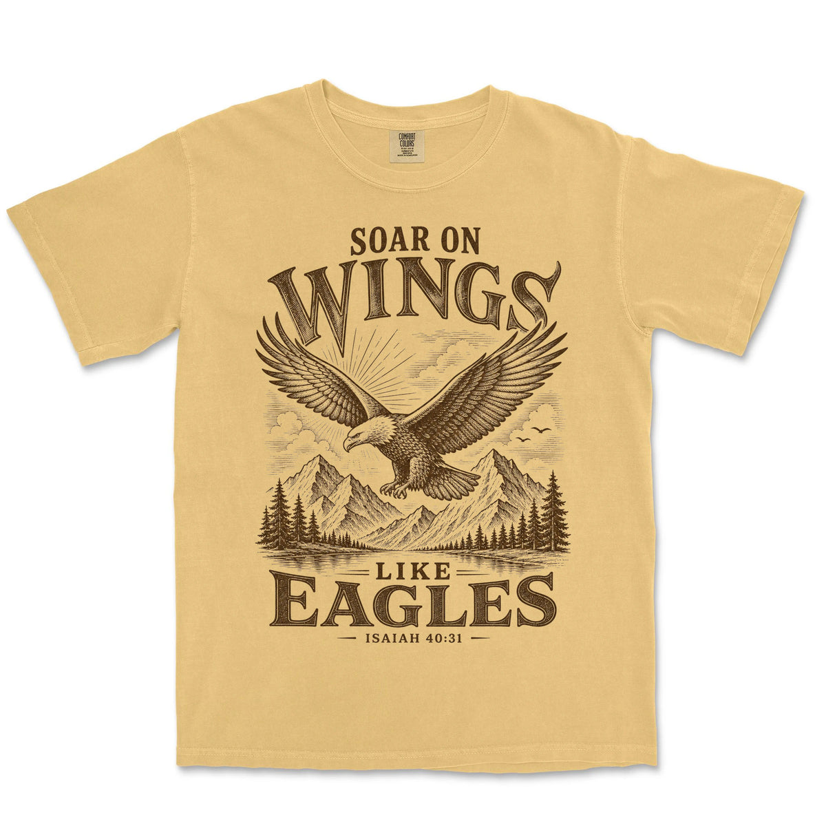 Soar On Wings Like Eagles | Mustard front